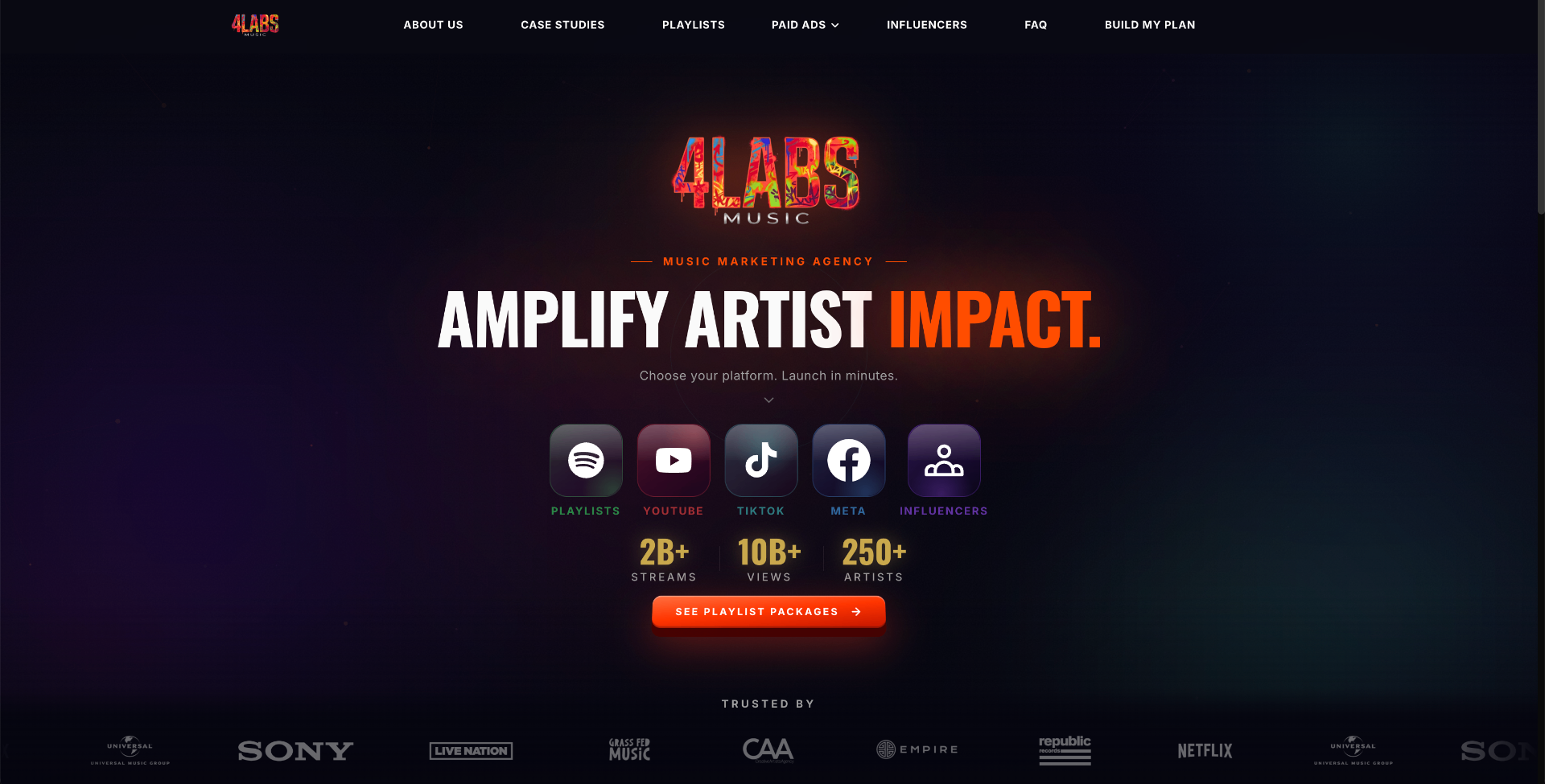 Site da 4LABS Music